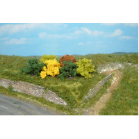 Heki - Small Autumn bushes 4cm (8 Pce)