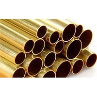 K&S Precision Metals - Brass Tube Round 19/32in OD x .014 x 12in 1piece - #8142