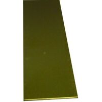 K&S Precision Metals - Brass Strips 2in x 0.016in x 12in 1piece - #8234