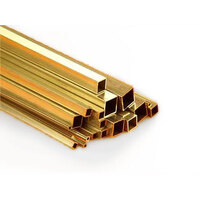 K&S Precision Metals - Brass Square Tube 4mm x 300 mm 2pieces - #9852