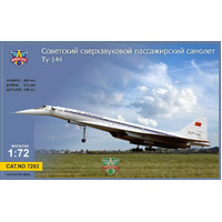 ModelSvit 7203 1/72 Tupolev Tu-144 supersonic airliner Plastic Model Kit