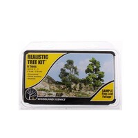 Woodland Scenics - Tree kit 6 Pce  3- 7in - 6 Pce (TR1112)